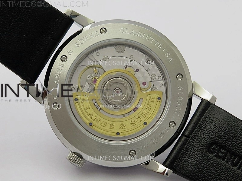 Saxonia Thin 211.026 SS SVF Silver dial On Black Leather Strap A2892